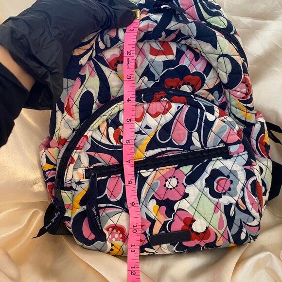 Retired Vera Bradley Mod Paisley Quilted Cotton Compact Backpack Excellent main image 5
